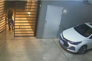 El delincuente fue captado por las cámaras de seguridad. Foto: Gentileza