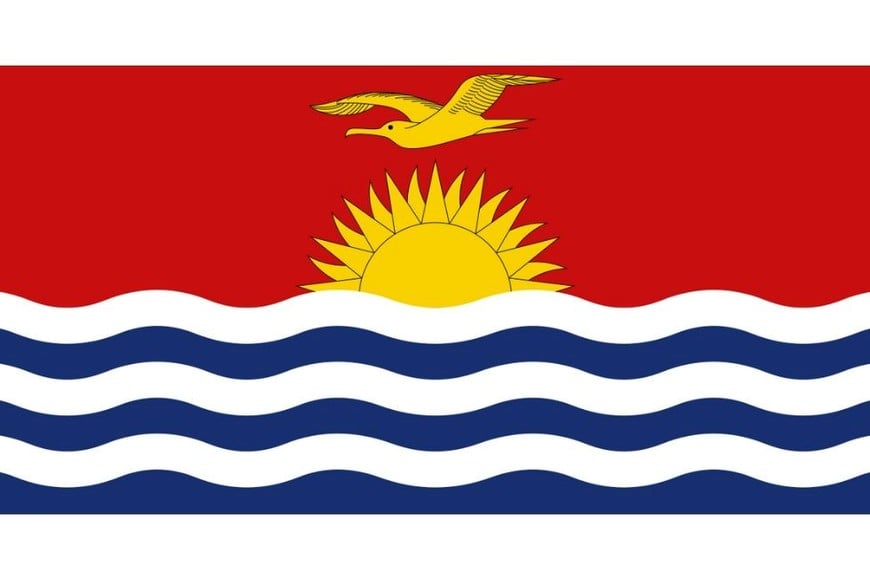 La bandera de Kiribati.