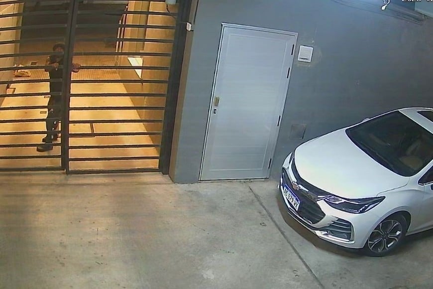 Robo en un edificio de calle Francia 2200. Foto: Gentileza