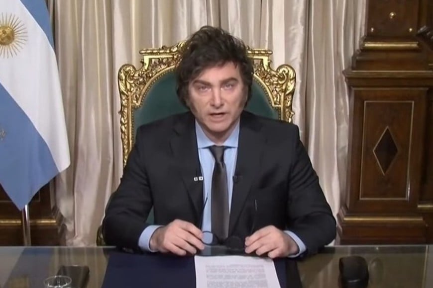 Javier Milei, presidente de Argentina.