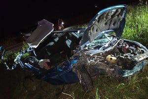 Así quedó el vehículo tras el accidente.