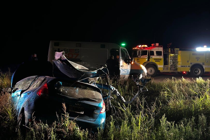 Así quedó el vehículo tras el accidente.