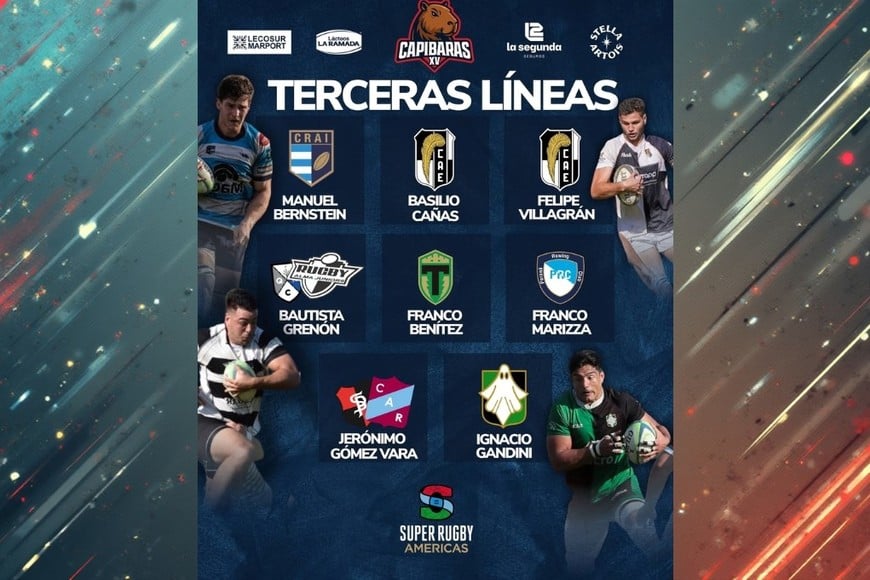 Capibaras XV dio a conocer su plantel para el debut en el Súper Rugby Américas.