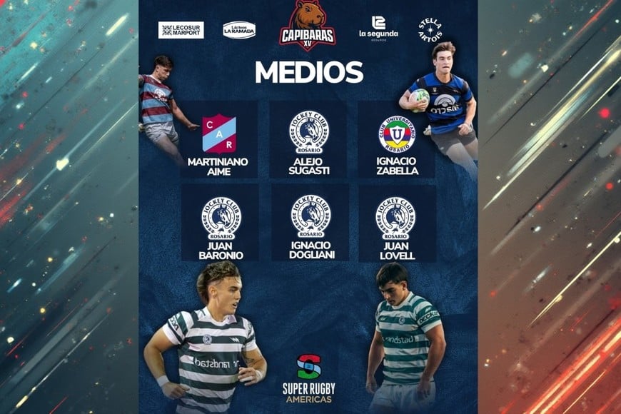 Capibaras XV dio a conocer su plantel para el debut en el Súper Rugby Américas.