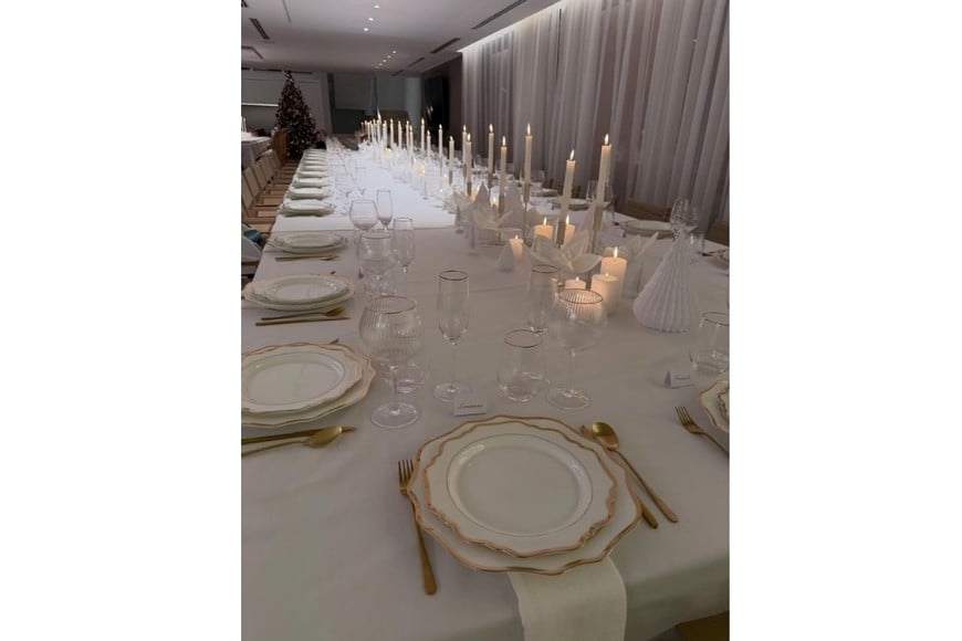 La mesa de los Messi.