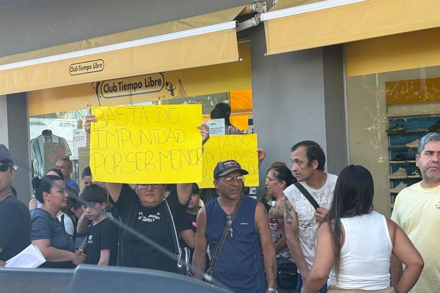 Marcha en Santo Tomé por el crimen de Jeremías Monzon. Foto: El Litoral
