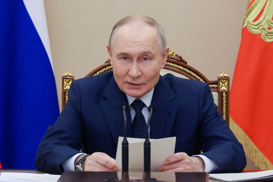 Russian President Vladimir Putin chairs a meeting on arms production in Moscow, Russia December 26, 2025. Sputnik/Mikhail Metzel/Pool via REUTERS ATTENTION EDITORS - THIS IMAGE WAS PROVIDED BY A THIRD PARTY.