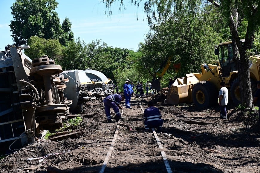 Trabajos sobre rieles. Flavio Raina.