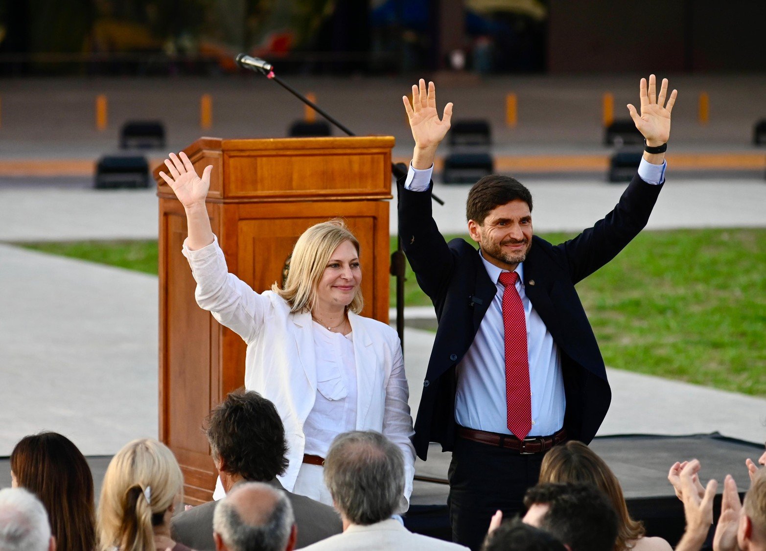 Gisela Scaglia y Maximiliano Pullaro presentes en Rosario.