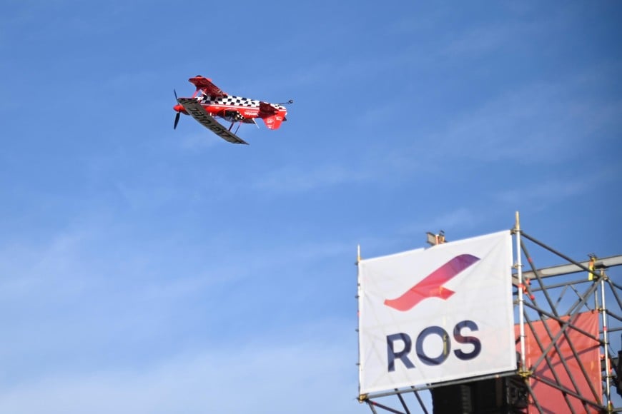 Festejos en el Aeropuerto Internacional de Rosario