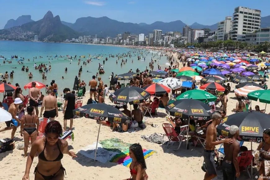 Alerta roja en San Pablo y Río de Janeiro por una intensa ola de calor