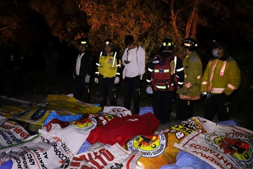 El operativo de rescate se desplegó en una zona de difícil acceso.