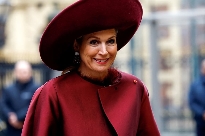 Dutch Queen Maxima arrives to meet with Portuguese President Marcelo Rebelo de Sousa, during the Portuguese President's two-day state visit, at the Mauritshuis museum, in The Hague, Netherlands, December 11, 2024. REUTERS/Piroschka van de Wouw