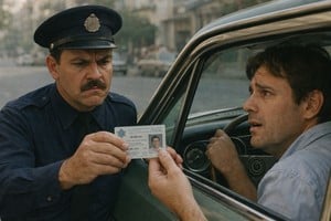 Había severos controles sobre los conductores. Imagen creada con IA. Crédito: El Litoral