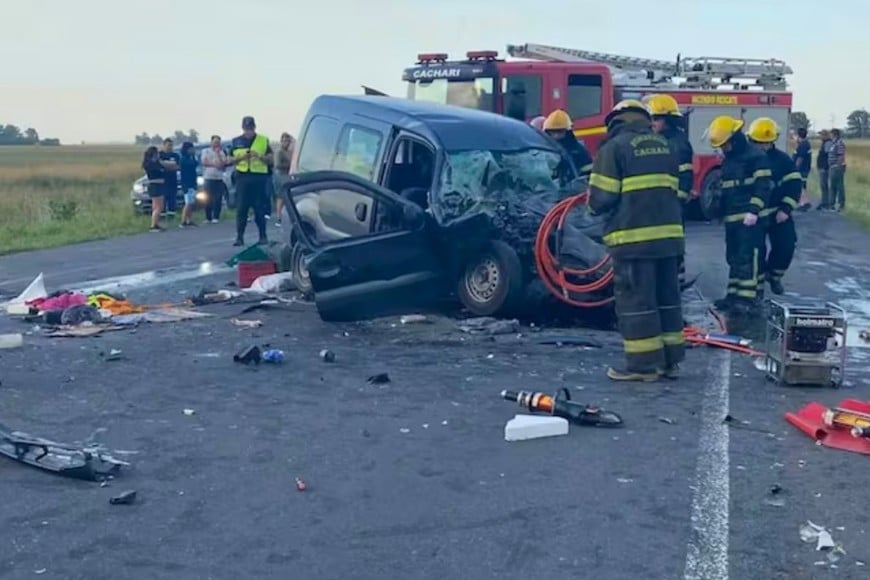 El accidente ocurrió entre los km 226 y 228 de la Ruta Nacional 3