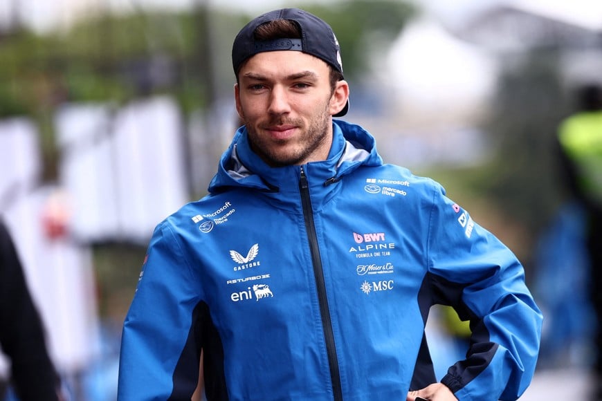 Formula One F1 - Sao Paulo Grand Prix - Autodromo Jose Carlos Pace, Sao Paulo, Brazil - November 8, 2025
Alpine's Pierre Gasly arrives before the sprint race REUTERS/Jean Carniel