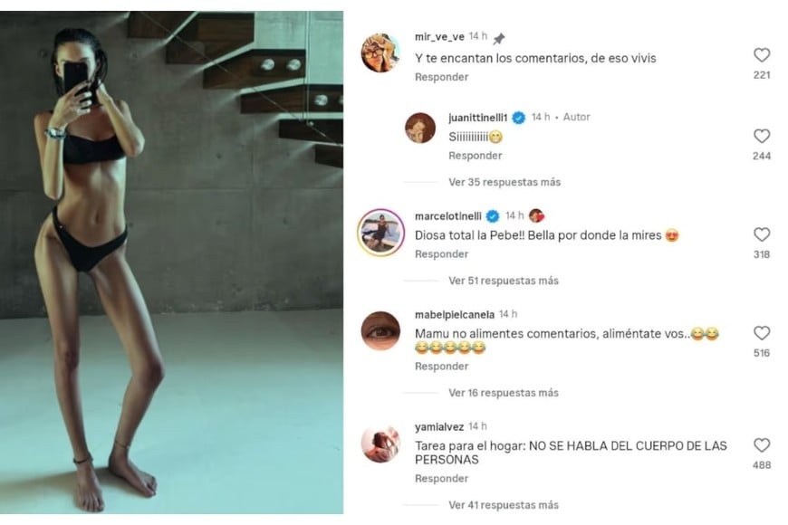 Juana Tinelli enfrentó las críticas que recibe en las redes.