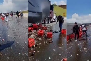 La ayuda colectiva al camionero conmovió a las redes.