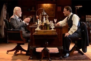 Jorge Suárez junto a Luis Machín en "La última sesión de Freud".
Archivo El Litoral