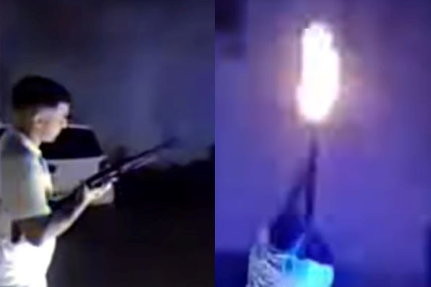 Todo sucedió dentro del estacionamiento de la Comisaría 1° de Cañuelas.