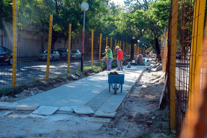 La imagen es de abril de 2025 en pleno avance de obra. Foto: Guillermo Di Salvatore.
