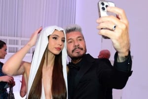 Marcelo Tinelli se mostró reconciliado con su hija Juana.