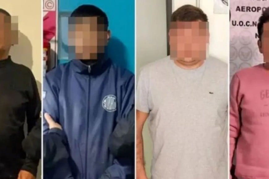 Los primeros cuatro hombres que fueron detenidos