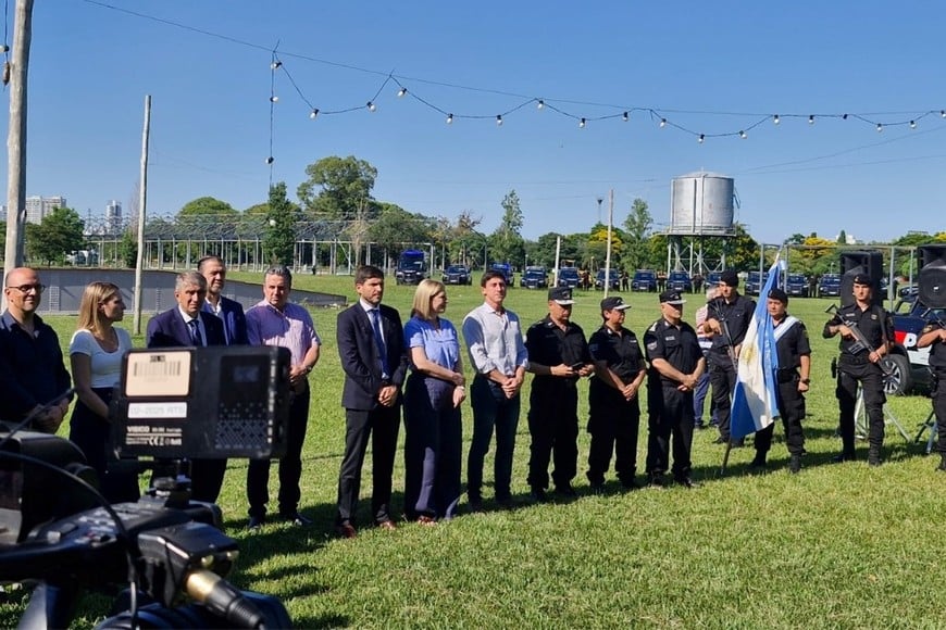 El gobernador destacó la inversión provincial destinada a fortalecer la seguridad pública.