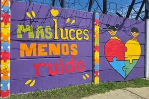 La intervención artística tiene como lema “Más luces, menos ruido” y busca visibilizar el impacto negativo que la pirotecnia sonora .