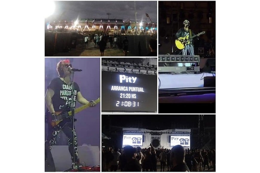 Foto del show compartida por los fans de Pity en redes sociales.
