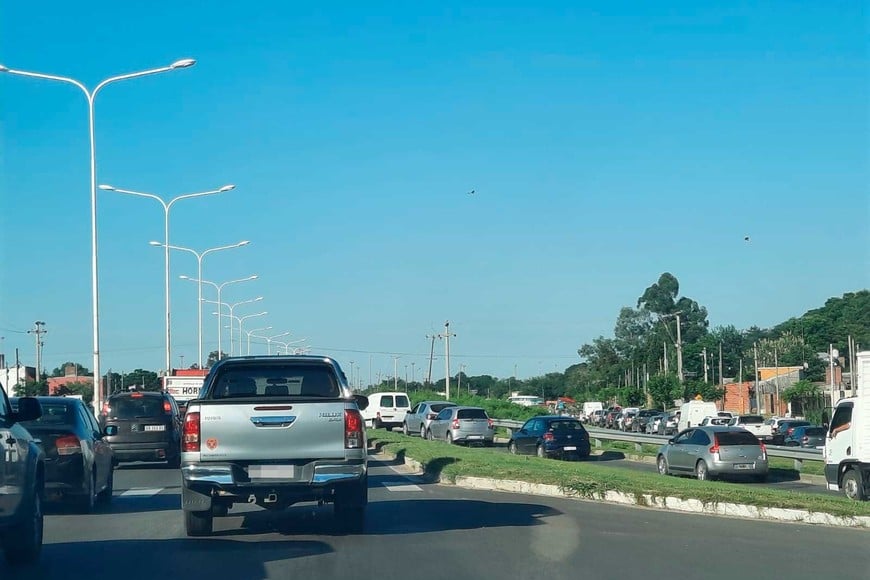 Congestión en la RP1.