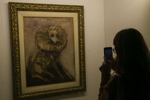 "Perro rosado" de Joaquín Ezequiel Linares. Foto: Gentileza UNT