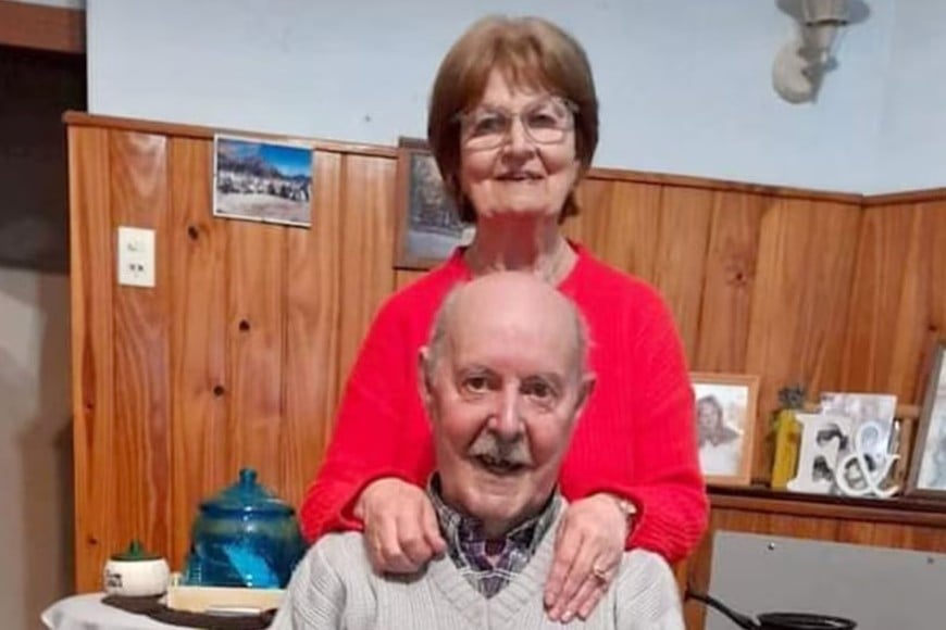 María Elena Di Rocco y su esposo. Gentileza.