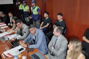 Los exjugadores de Vélez escucharon el fallo en la sala del juzgado de Tucumán.