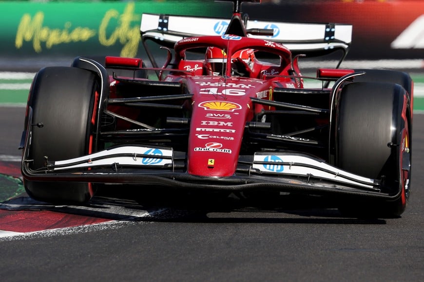 Formula One F1 - Mexico Grand Prix - Autodromo Hermanos Rodriguez, Mexico City, Mexico - October 25, 2025
Ferrari's Charles Leclerc in action during qualifying REUTERS/Henry Romero