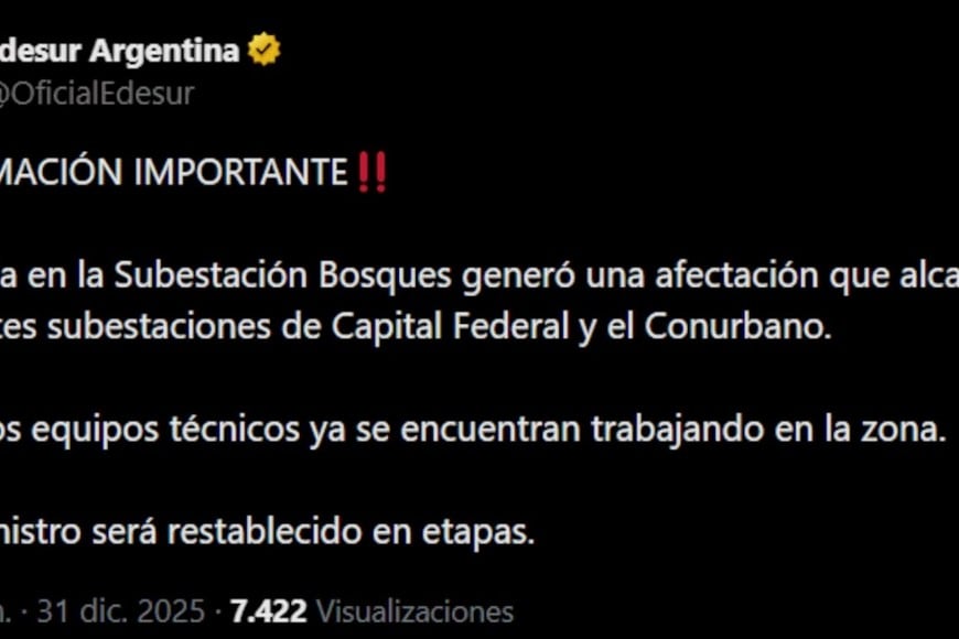 Información de le empresa de energía