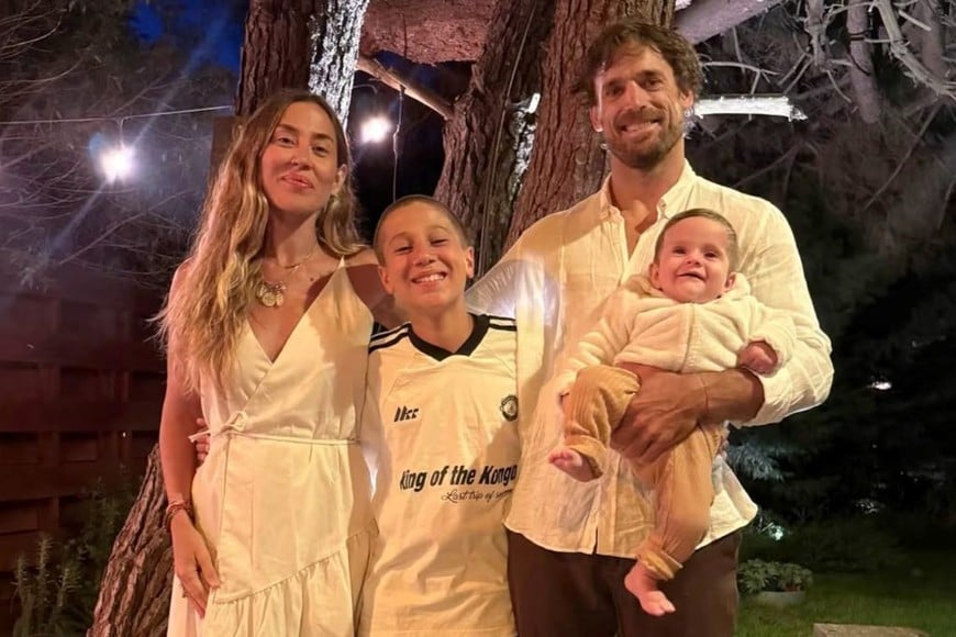 Jimena Barón, Momo, Arturo y Matiás Palleiro.