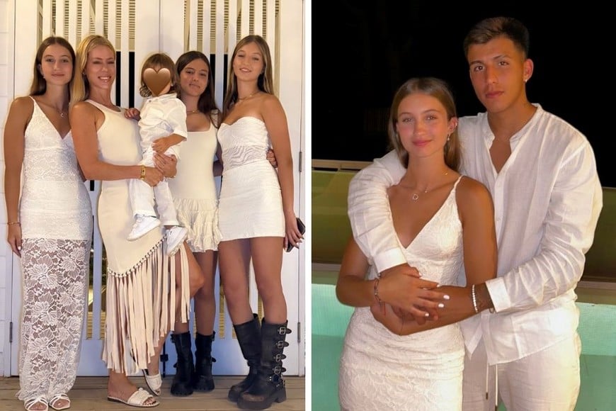 Nicole Neumann se mostró con Manu Urcera y su familia en Uruguay.
