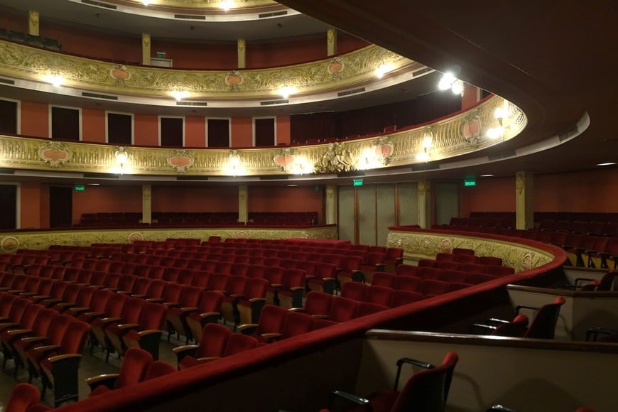 La sala principal del Teatro Municipal “1° de Mayo”. Crédito: Fernando Nicola