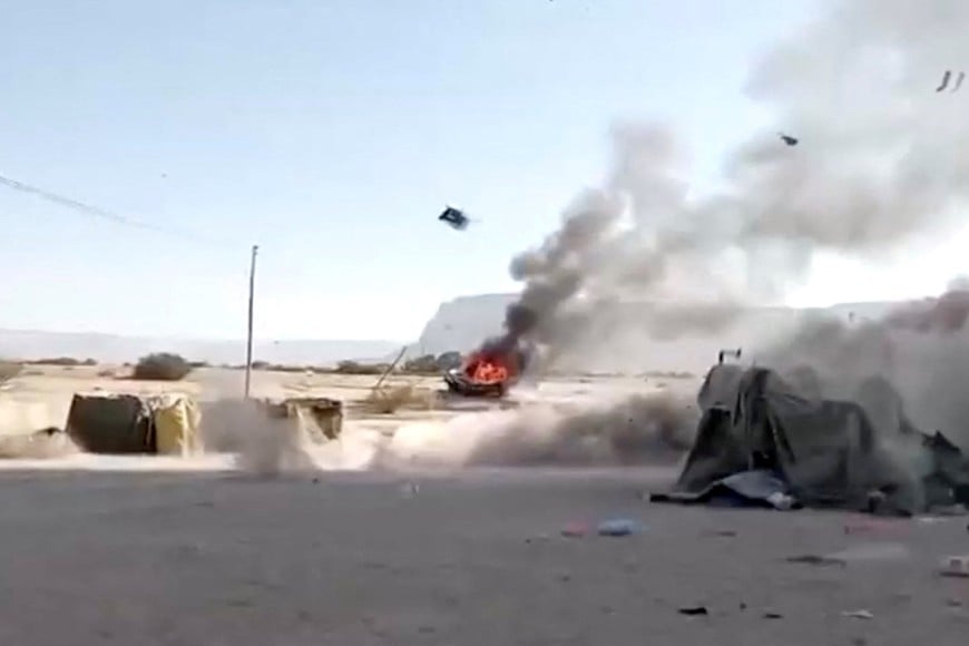 Still image from a social media video claiming to show Saudi airstrikes targeting Southern Transitional Council (STC) positions in Sayoun, Yemen, released on January 2, 2026. UGC/via REUTERS  THIS IMAGE HAS BEEN SUPPLIED BY A THIRD PARTY. MANDATORY CREDIT. NO RESALES. NO ARCHIVES.