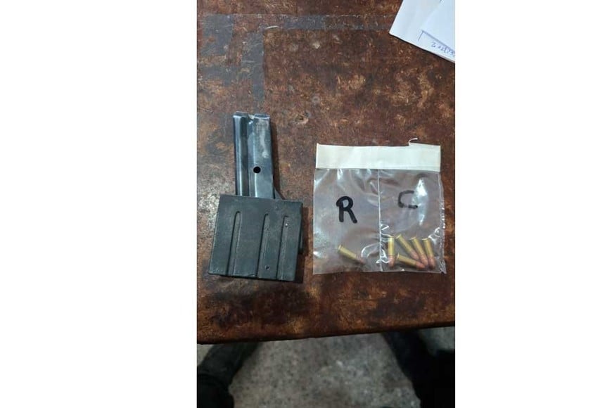 Las municiones secuestradas.