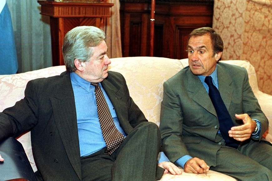 Usandizaga junto a Reutemann. Foto: EL