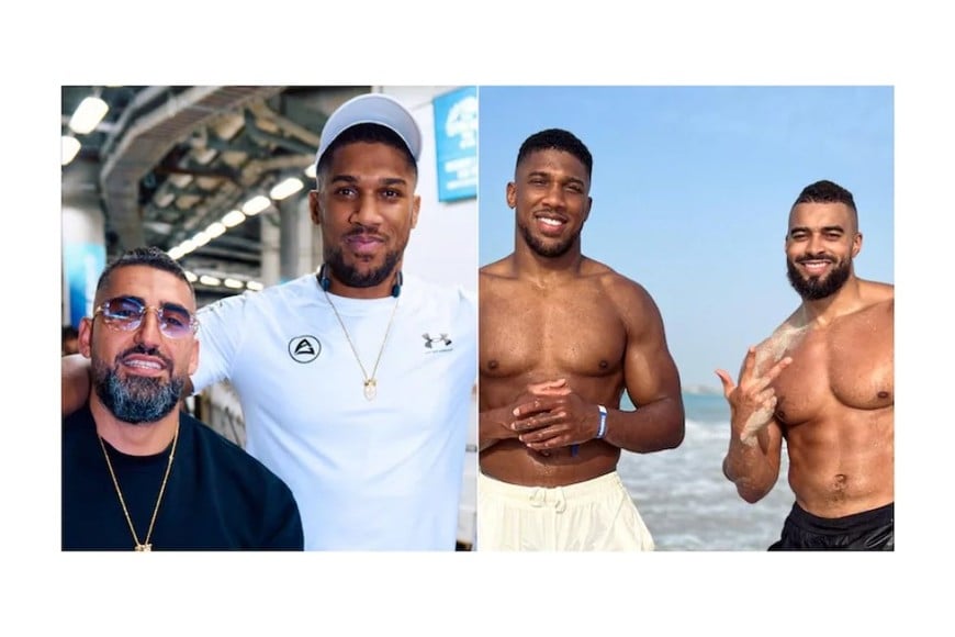 Joshua junto a su amigos fallecidos.