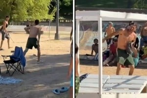 Un hombre fue apuñalado en plena tarde  en el Balneario Municipal de Paraná.