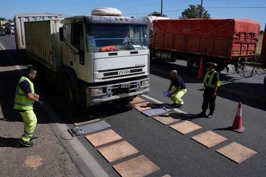 Uno de los controles móviles se realizó en el kilómetro 12 de la Ruta 21, en Pueblo Esther