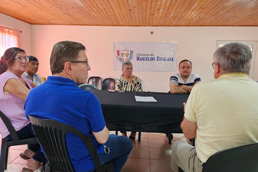 El senador por San Justo visitó localidades del departamento.