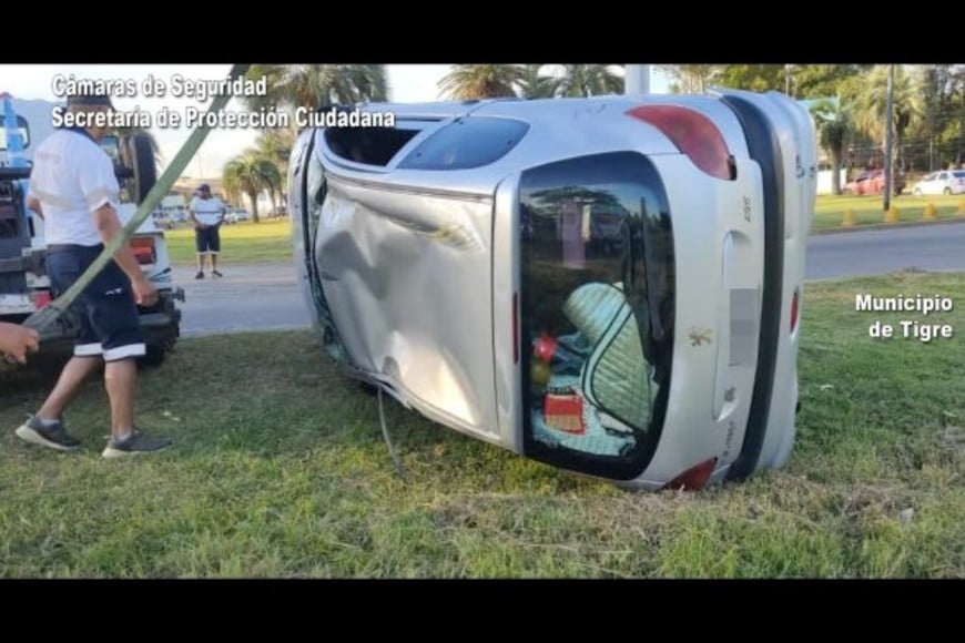El sistema de videovigilancia del Centro de Operaciones Tigre detectó el accidente.