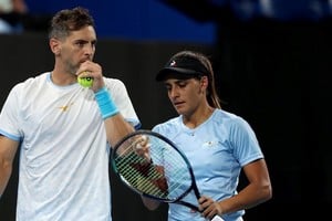 Andreozzi y Carlé cayeron en el dobles mixto que definió la serie frente a Suiza.