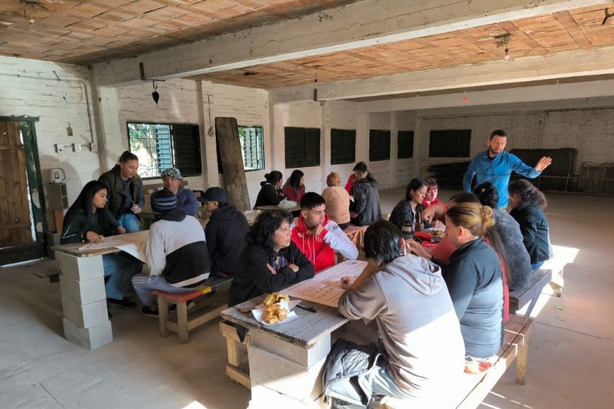 Taller participativo en uno de los barrios de Santa Fe.