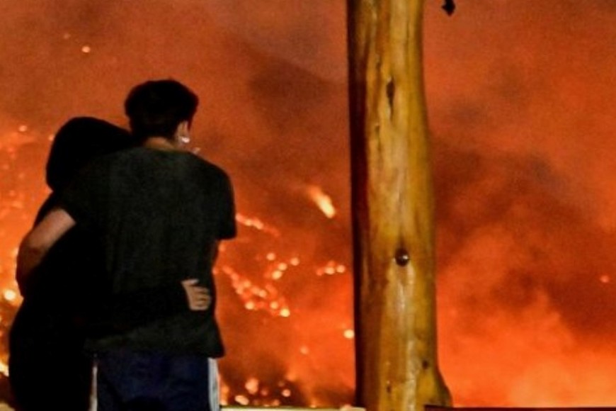 Avance de las llamas y los riesgos para la población